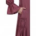 Designer elegant abaya- Puce Pink